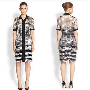 Kay Unger collared button front dress
